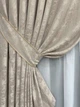 Комплект готових штор VR-Textil Жакард Sultan YL № 1206ш Сіро-бежевий 150х270 см 2 шт (33-0027) - зображення 5