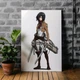 Інтер'єрна картина Атака на титанів, Мікаса Аккерман, Attack on Titans, аніме, 42×28 см (id0243) - зображення 1