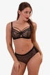 Бюстгальтер уплотненная чашка ZeBra 591562, черный, 70C - изображение 1