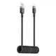 Кабель спиральный пружина USB на Type-C ACEFAST C14-04 spring charging data cable (1.2m,, 3A, 480 Mbps). Black - изображение 3