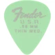 Набор медиаторов Fender 351 Dura-Tone .58 12-Pack, Surf Green - изображение 1
