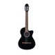 Класична гітара з звукознімачем VGS E-Classic Student Preamp & Cutaway (Black) - зображення 1
