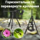 Штатив - журавель горизонтальний + вертикальний Andoer TR-02h, розкладний алюмінієвий трипод для камери, 160 см, Чорний - зображення 4