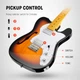 Гитарный набор Donner Music DJC-1000S Sunburst Electric Guitar EC1407 + чехол и аксессуары - изображение 5
