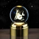 Хрустальный шар на 3D платформе с подсветкой Kaktus Зодиак Козерог 80мм - изображение 1