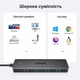 USB-хаб Ugreen CM219 USB 3.0 на 4 порта USB-A 1 м Черный (35574) - изображение 2