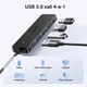 USB-хаб Ugreen CM219 USB 3.0 на 4 порта USB-A 1 м Черный (35574) - изображение 3