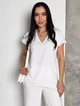 Базовая блуза casual из креп-жатки Innoe 550030-26, р. 56-58 Белый - изображение 1