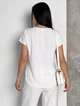 Базовая блуза casual из креп-жатки Innoe 550030-26, р. 56-58 Белый - изображение 4