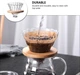 Набор V60 Flow Brew Set 600 мл для заваривания кофе с пуровером, сервером и деревянной подставкой (9A1AF31B9584) - изображение 6