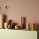 Свічки 4 шт. час горіння 60 годин, Bolsius Rustic Pillar - зображення 2