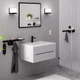 Змішувач hansgrohe Logis Line для раковини з зливним набором push-open, чорний матовий 71252670 - зображення 2