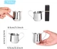 Сливочник Coffee Mugs 90 мл для эспрессо из нержавеющей стали (26C54A942FCD) - изображение 5
