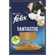 Вологий корм для дорослих котів Felix Fantastic з індичкою в желе, пауч 85 г - зображення 1