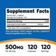 Природные добавки Nutricost Бычья желчь 500 мг Ox Bile 120 капсул - изображение 4
