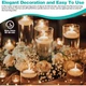Набор из 30 плавающих свечей белого цвета GOWTX - изображение 4