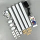 Настінні модульні Smart LED панелі DIY-SLX06 RGBIC 177LED з Bluetooth та пультом, AC 100–240V (набір із 4шт.) Білий - зображення 2