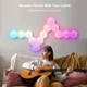 Настінні модульні Smart LED панелі соти LXQG01 RGBIC з Bluetooth та пультом, від USB (набір із 6 шт.) Білий - зображення 4