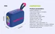 Колонка Bluetooth портативна акустика HOPESTAR H66 10W 1800mAh IPX7 сірий - зображення 6