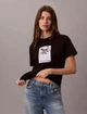 Жіноча футболка Calvin Klein з графічним принтом, колір чорний, розмір M - зображення 1