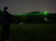 Лазерная указка зеленая Green Laser Pointer 16,5 см с насадкой для точек, в чехле питание AAA - изображение 7