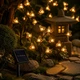 Уличная гирлянда на солнечной батарее 5 м 20 LED теплый белый свет 8 режимов пчела - изображение 6