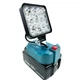 Светодиодный прожектор 54W аккумуляторный для Makita 14.4V/18V, складной LED прожектор 16 LED, рабочее освещение для стройки и кемпинга - изображение 6