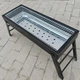 Розкладний портативний мангал BBQ Grill Portable гриль-барбекю з решіткою для пікніка та дачі - зображення 7