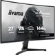Монитор игровой изогнутый 27" IIYAMA G-Master GC2781HSU-B1 Black Hawk VA 1920x1080 144 Гц 350 кд/м² колонки 2x2 Вт Black - изображение 3