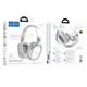 Беспроводные накладные наушники HOCO W73 Graceful Silver Bluetooth с App и амбушюрами PU-кожа - изображение 2