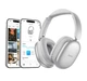 Беспроводные накладные наушники HOCO W73 Graceful Silver Bluetooth с App и амбушюрами PU-кожа - изображение 7