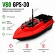 GPS Кораблик для рыбалки V80 (30 точек) + АКБ 20000 mAh Красный. Прикормочный катер 500м 15 км/ч с автовозвратом и сумкой - изображение 1