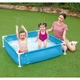 Детский каркасный бассейн Bestway квадратный, 122х122x30,5 см, 340 л (56217-blue-INT) - изображение 2