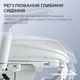 Крісло офісне з підставкою для ніг Sihoo DORO C300 Pro Mesh White with footrest - зображення 12