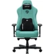 Кресло геймерское Anda Seat Kaiser 3E XL Light Blue Fabric льняная ткань 4D-подлокотники наклон 90-155° memory foam 60 кг/м³ алюминиевая база - изображение 2