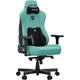 Кресло геймерское Anda Seat Kaiser 3E XL Light Blue Fabric льняная ткань 4D-подлокотники наклон 90-155° memory foam 60 кг/м³ алюминиевая база - изображение 3