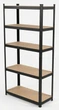 Regał metalowy Profix 62031C Premium 5 półek 180 x 90 x 40 cm Czarny (5903755197986) - obraz 2