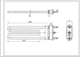 Тен для стиральной машины Ariston C00066284 TP 190-SG-1800 Thermowatt L=190mm 1800W - изображение 2