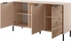 Комод Perfect Home Rock 3D/153 81.4x153x39.5 см, 3-дверный Бежевый + Дуб викинг (000012376397) - изображение 2
