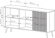 Комод Perfect Home Lante 2D3S/163 81.2x163.2x38 см, 2-дверний, 3 шухляди, золоті ніжки Білий (000012377613) - зображення 8