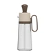 Емкость для масла 2в1 с силиконовой кисточкой Flora Oil Dispenser Bottle стеклянная бутылка диспенсер с ручкой 550мл Brown - изображение 3