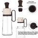 Емкость для масла 2в1 с силиконовой кисточкой Flora Oil Dispenser Bottle стеклянная бутылка диспенсер с ручкой 550мл Brown - изображение 9