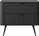 Тумба ночная Perfect Home Lante 2S 38x55.3x63.2 см, 2 ящика Черный (000012376677) - изображение 3