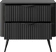 Тумба ночная Perfect Home Lante 2S 38x55.3x63.2 см, 2 ящика Черный (000012376677) - изображение 4