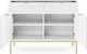 Комод Perfect Home Nova KSZ104 83x104x39 см, 2-дверний, 2 шухляди, золоті ніжки Білий (000012376882) - зображення 3