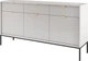 Комод Perfect Home Nova KSZ154 83x154x39 см, 3-дверний, 3 шухляди, чорні ніжки Сірий (000012376889) - зображення 1