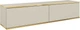 Тумба под ТВ навесная Perfect Home Oro RTV135 135x32x30 см, 2-дверная Бежевый (000012376952) - изображение 1