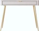 Стол туалетный Perfect Home Lante 1S/100 100.2x38x78 см, 1 ящик, золотые ножки Бежевый (000012376983) - изображение 3