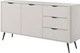 Комод Perfect Home Lante 2D3S/163 81.2x163.2x38 см, 2-дверний, 3 шухляди, чорні ніжки Бежевий (000012377002) - зображення 1
