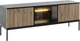 Тумба под ТВ с подсветкой Perfect Home Sento RTV154 153.4x39x56.2 см, 3-дверная Черный/дуб один (000012377282) - изображение 1